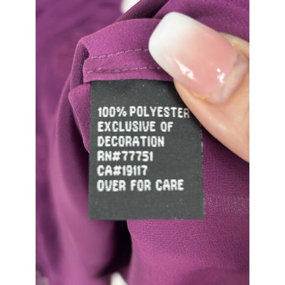 Vintage Betsey Johnson Womens Slip Dress Sz 6 Purple Fairy Whimsy‎ Romantic 90s - Picture 10 of 12